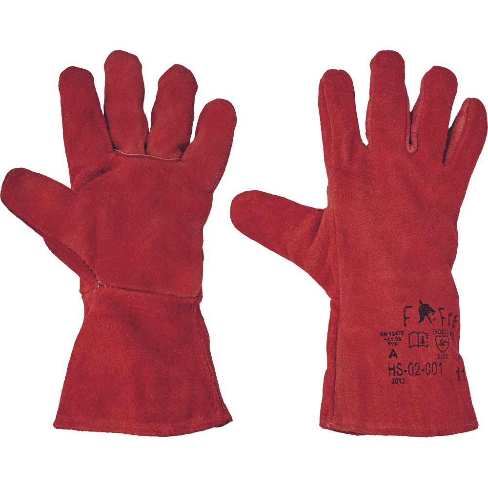 FF SANDPIPER LIGHT HS-02-001 Schweisser Handschuhe Rindsplatleder