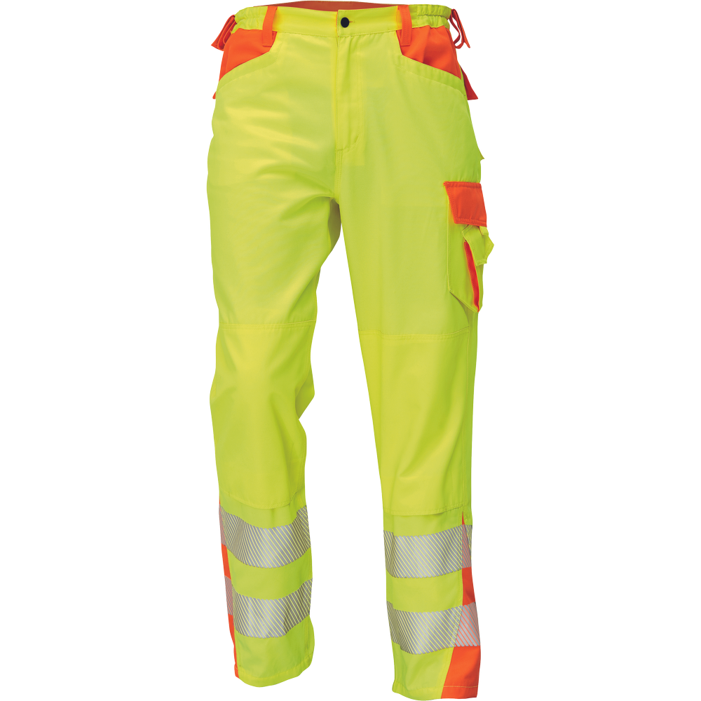 K-PSA Warnschutz Hose LATTON trousers Leuchtgelb/ Orange EN ISO 20471 (Class: 2)