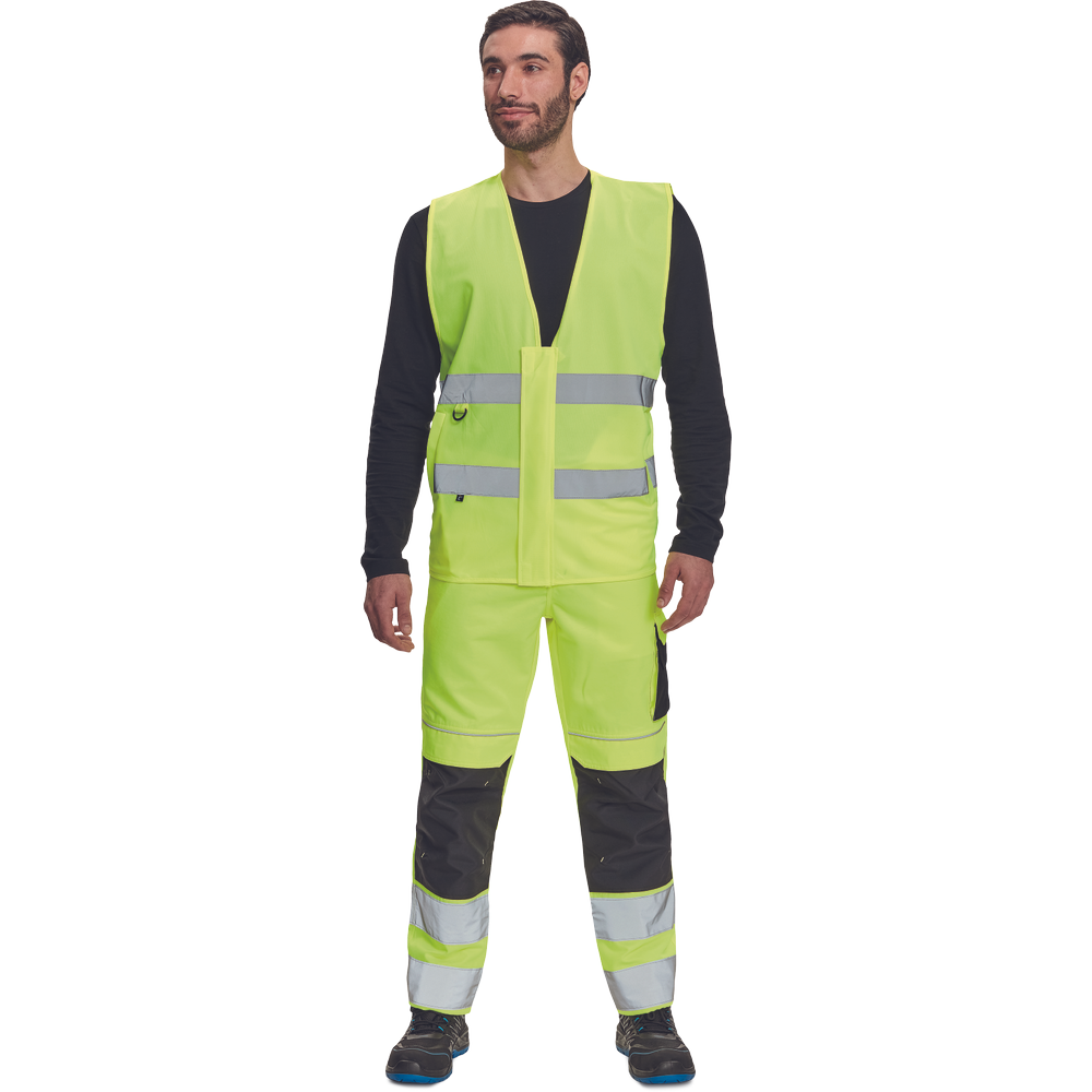 K-PSA Warnschutz weste LYNX PROFI Weste HV gelb