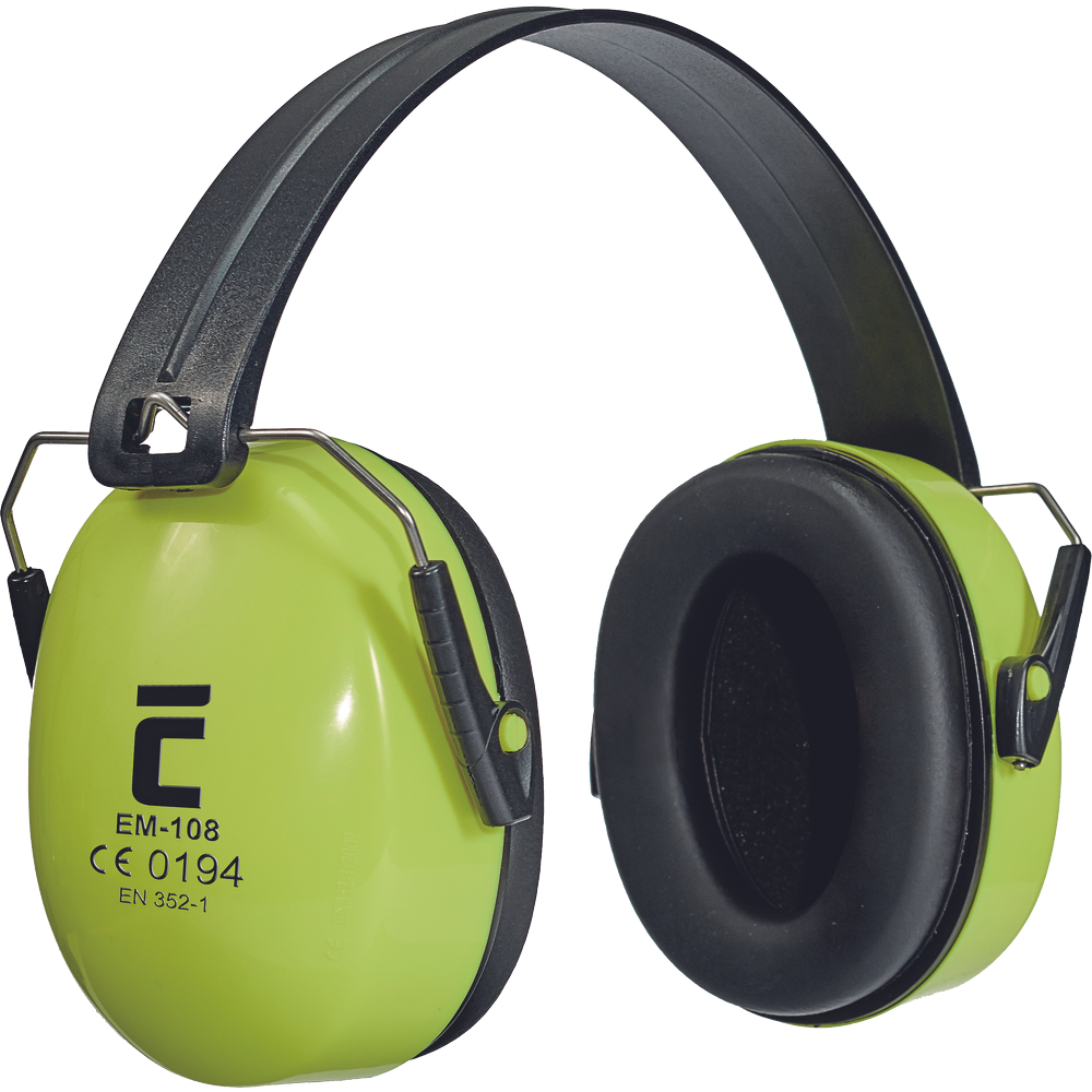 CIRON ADVANCE earmuff Hi-Viz HV yellow hearing protection. Earmuffs.