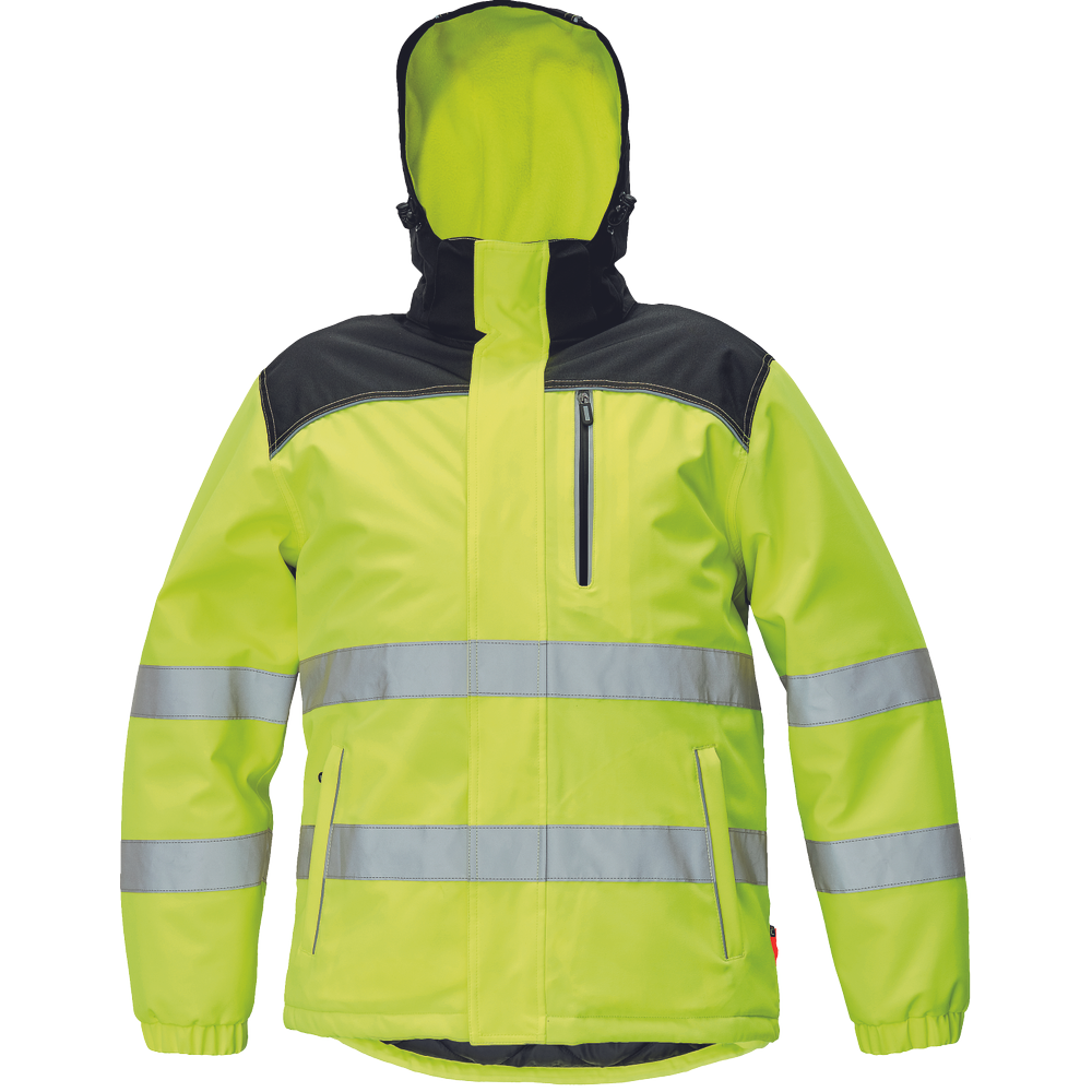 K-PSA KNOXFIELD HV WINTER parka warnschutz Jacke Leuchtgrün