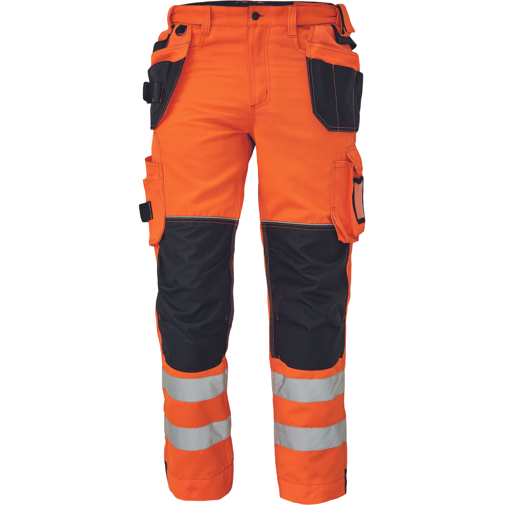K-PSA KNOXFIELD HV FL310 Hose Orange Mit 2 Multifunktionstaschen für Werkzeug