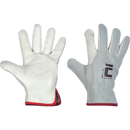 handschuhe leder grau LINOTTE Handschuhe Leder grau Rindsplatleder