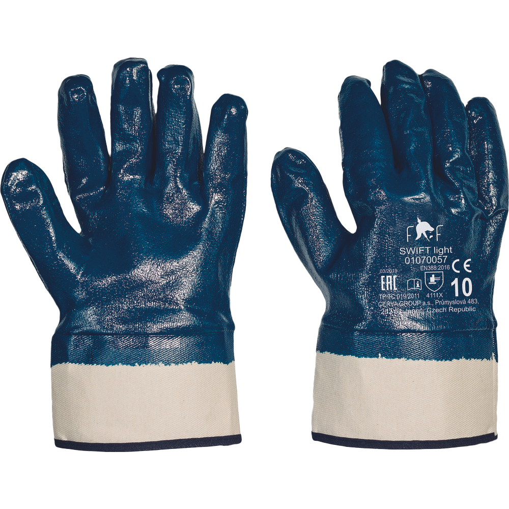 handschuhe leicht FF SWIFT LIGHT Nitril Handschuhe Leicht Feingefühl EN 388 K-PSA