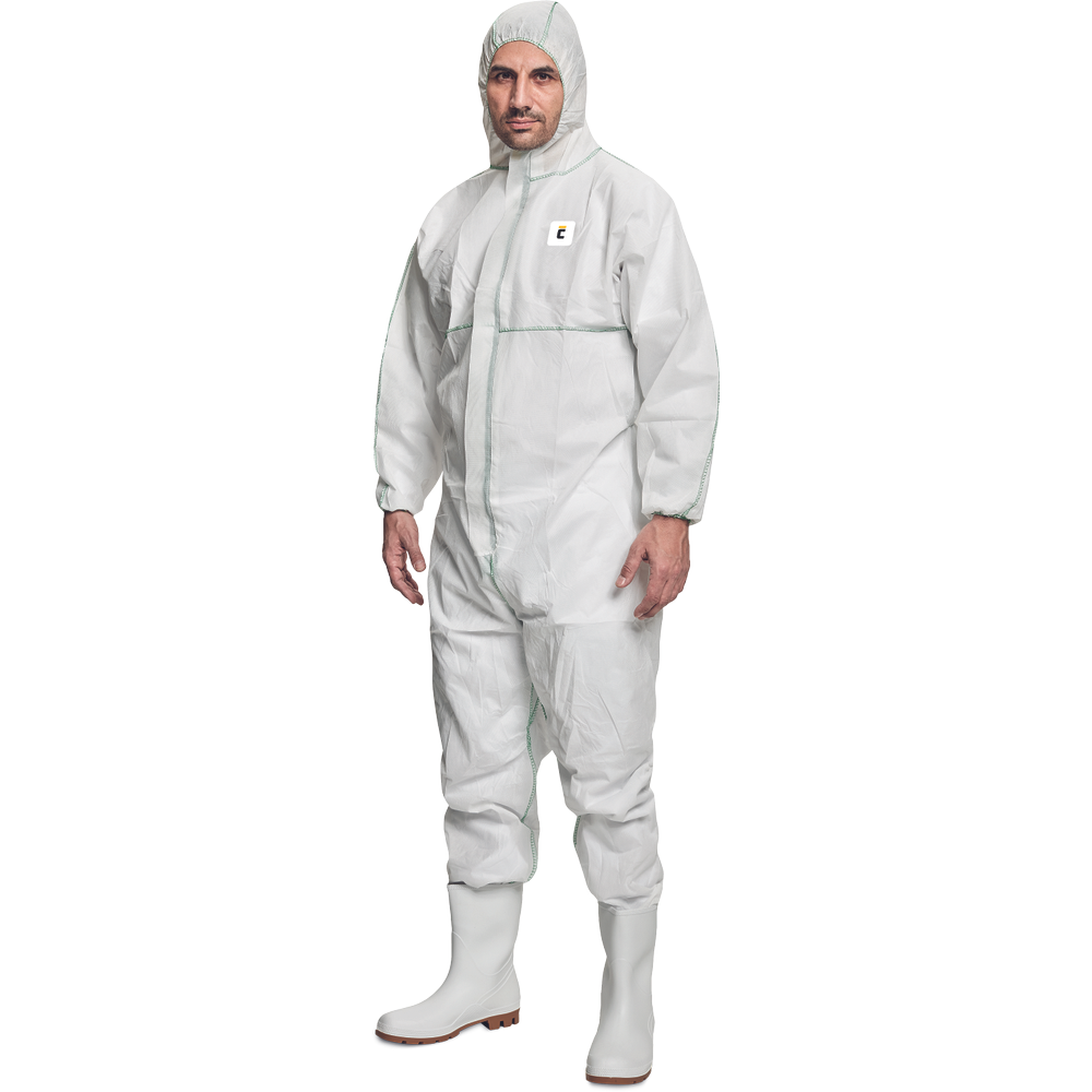 K-PSA protective overall CHEMSAFE C1 overall white disposable clothing