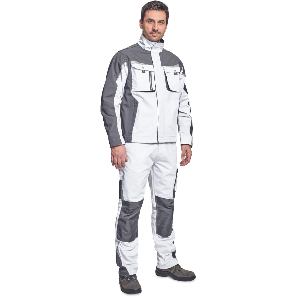 k-PSA ALLYN Jacke Weiss/ Grau Maler Gipser