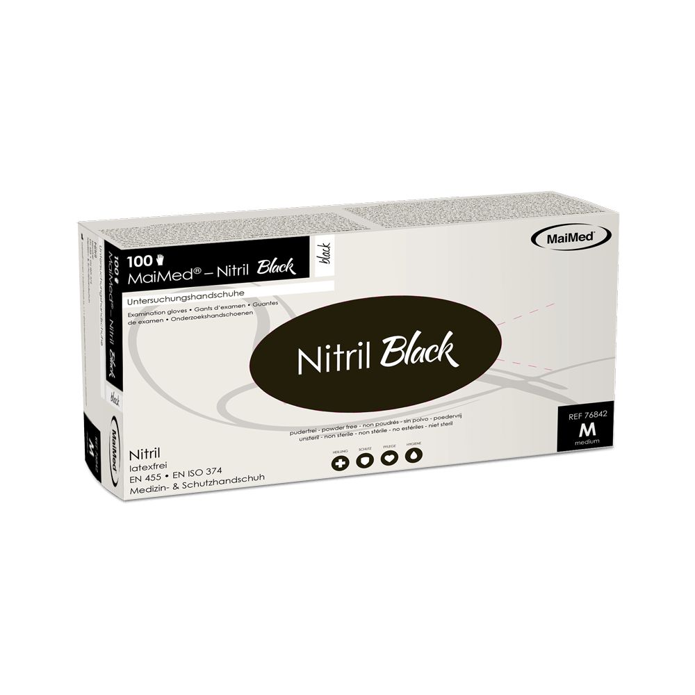 MaiMed® – Einweghandschuhe Nitril Black