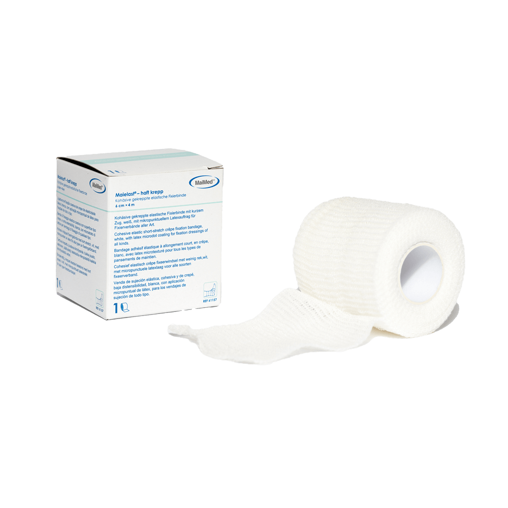 KPSA - Haft krepp Weiße, kohäsive, elastische Fixierbinde