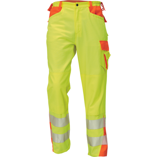 Pantalon haute visibilité K-PSA Pantalon LATTON jaune vif/orange EN ISO 20471 (Classe : 2)