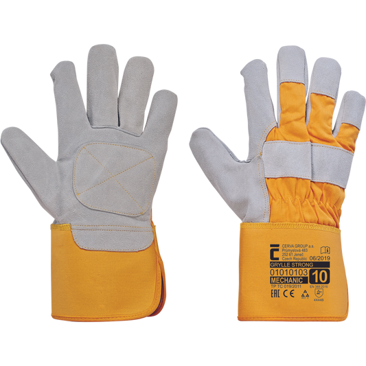 K-PSA - GRYLLE STRONG Handschuh 10 cm - Kombinierte Handschuhe Kuhspaltleder
