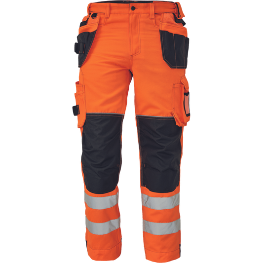 Pantalon K-PSA KNOXFIELD HV FL310 Orange Avec 2 poches multifonctions pour outils 
