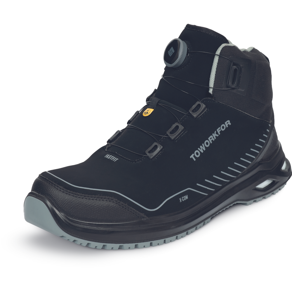 K-PSA safety shoes X-507 S3 ESD SRC ankle high black