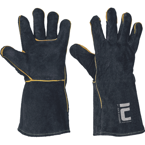 SANDPIPER BLACK welding gloves cowhide leather