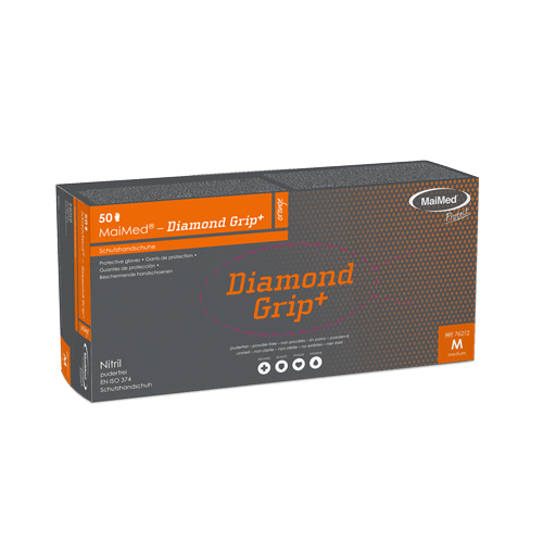 K-PSA Einweghandschuhe NITRIL Orange Diamond Grip+