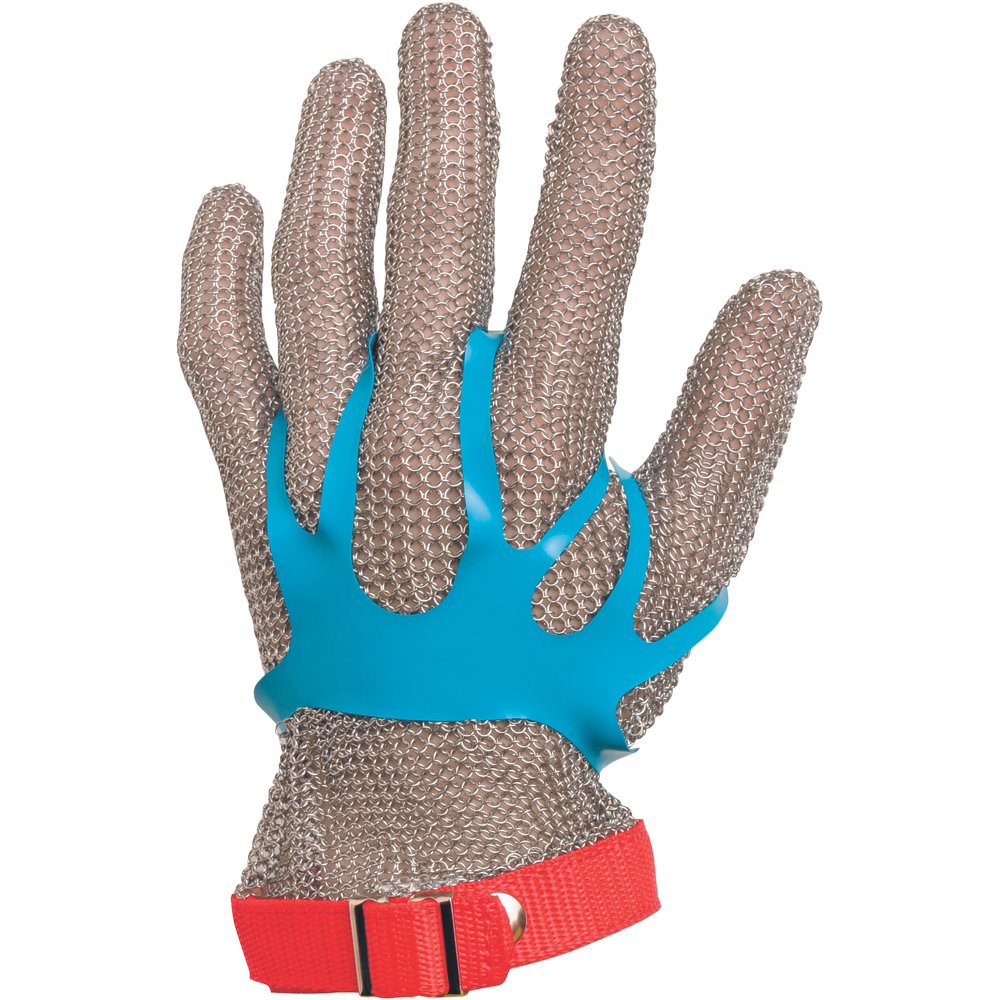 K-PSA - FIX GLOVE Größe L Blue PU Überhandschuh Metallhandschuhe