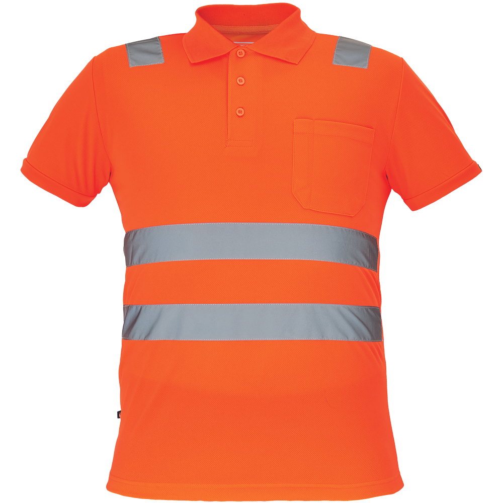KPSA - JAEN HV Warnschutz polo-shirt Orange / Gelb