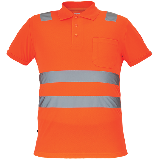 KPSA - JAEN HV Warnschutz polo-shirt Orange / Gelb